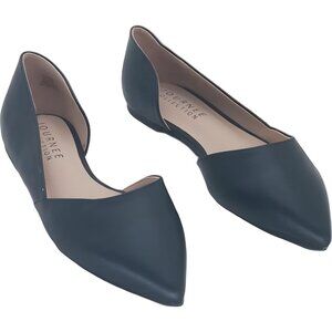 Journee Collection Women's Black Flats Pointed Toe Size 8M Fast Shipping